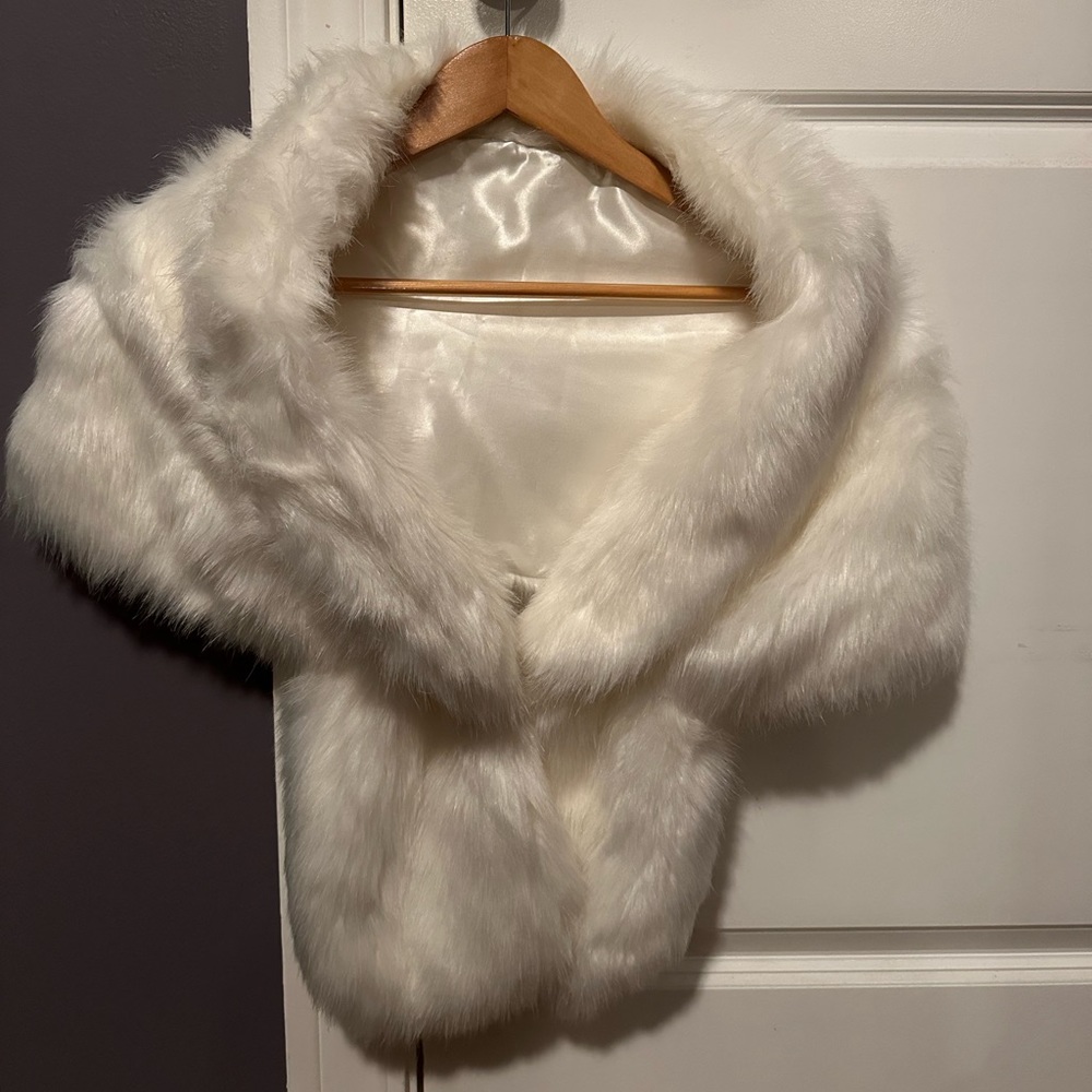 faux fur cover-up